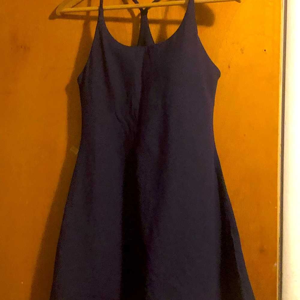 Summer dress with pocket in full lined skort